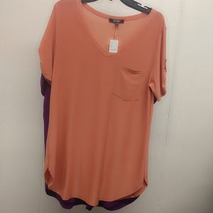 Short Sleeve V-neck Blouse